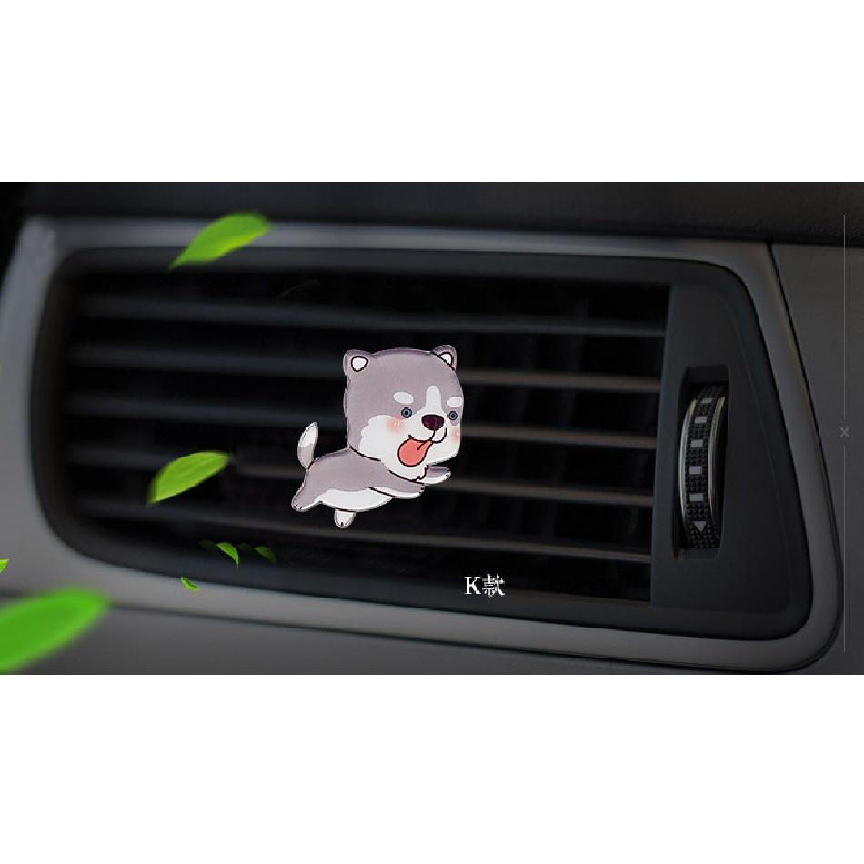 Cute Dog Style Acrylic Air Freshener Conditioner Vent Outlet Decoration Perfume Clip Fragrance Auto Interior Smell