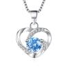 Heart-Shaped Necklace S925 Silver New Design Heart-Shaped Rotating Sterling Silver Pendant