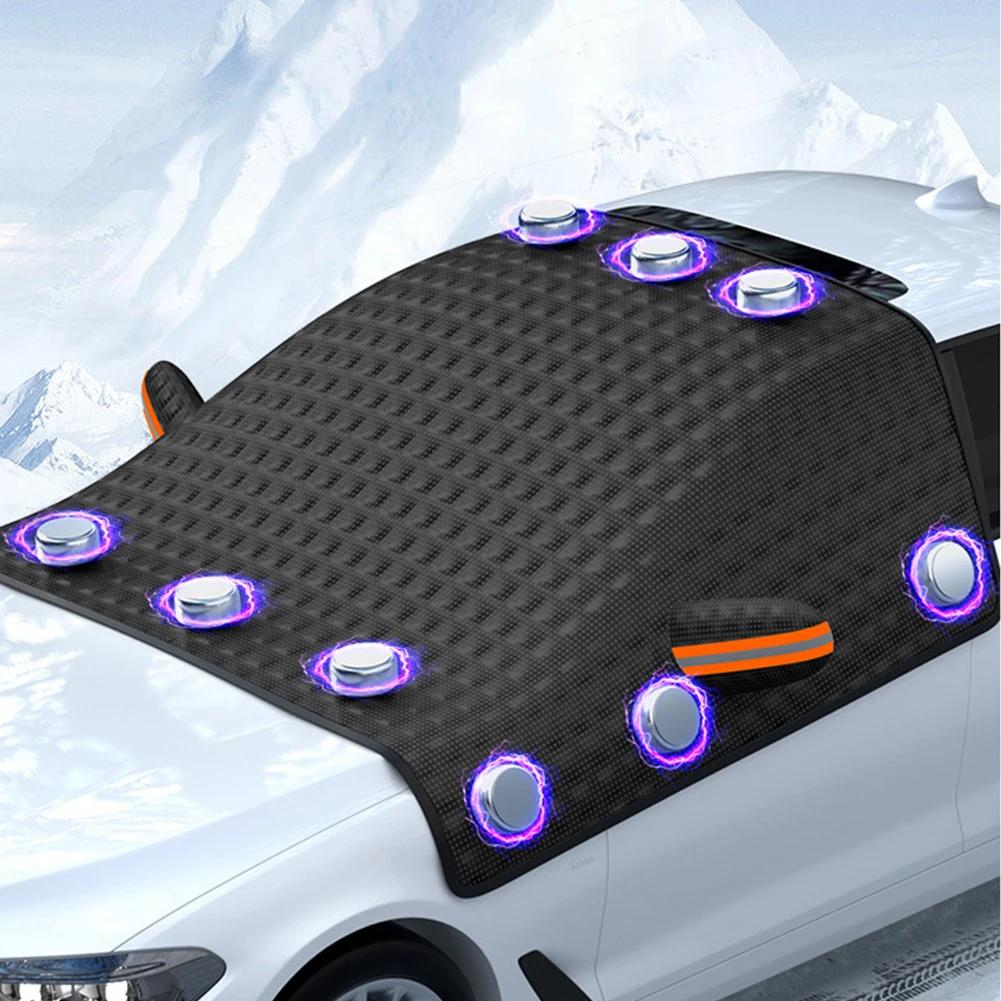 Žieminis automobilio lango sniego uždangalas Didelio dydžio magnetinis automobilio priekinis stiklas sniego dangtis nuo užšalimo sniego priekinio stiklo dangčiai stiklinis skydelis nuo saulės
