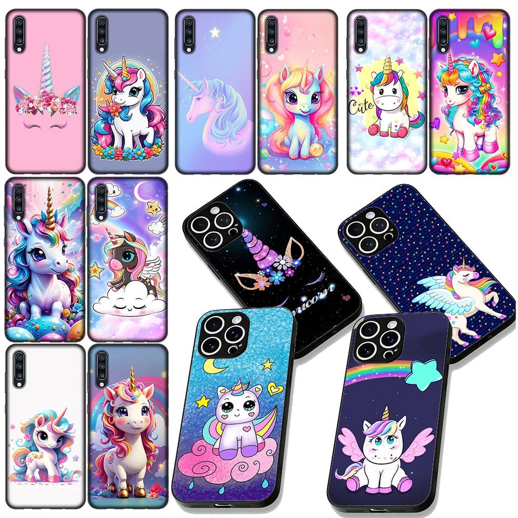 Unicorn Horse Phone Case for Samsung Galaxy Note 20 9 10 S8 S10 Lite S9 Plus A54 A53 A21S S10E A17 Cover Casing