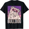 Hundeliebhaber Besitzer Retro Tier Outfit Vintage Englische Bulldogge Geschenk Unisex T-Shirt