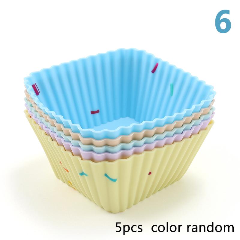5 Pcs Silicone Lunch Box Dividers Bento Lunch Box Dividers Lunch Dividers Dish Cups Salad Dressing For Kids Lunch Accessories