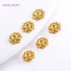 18K Gold Plated Cloud Pattern Bead Caps For Jewelry Making High Quality Brass Hollow Bead Caps DIY Bracelet Making Findings
