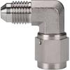 4AN Male To 4AN Female 90 Degree Swivel Stainless Steel Brake Fitting Adapter Coupler