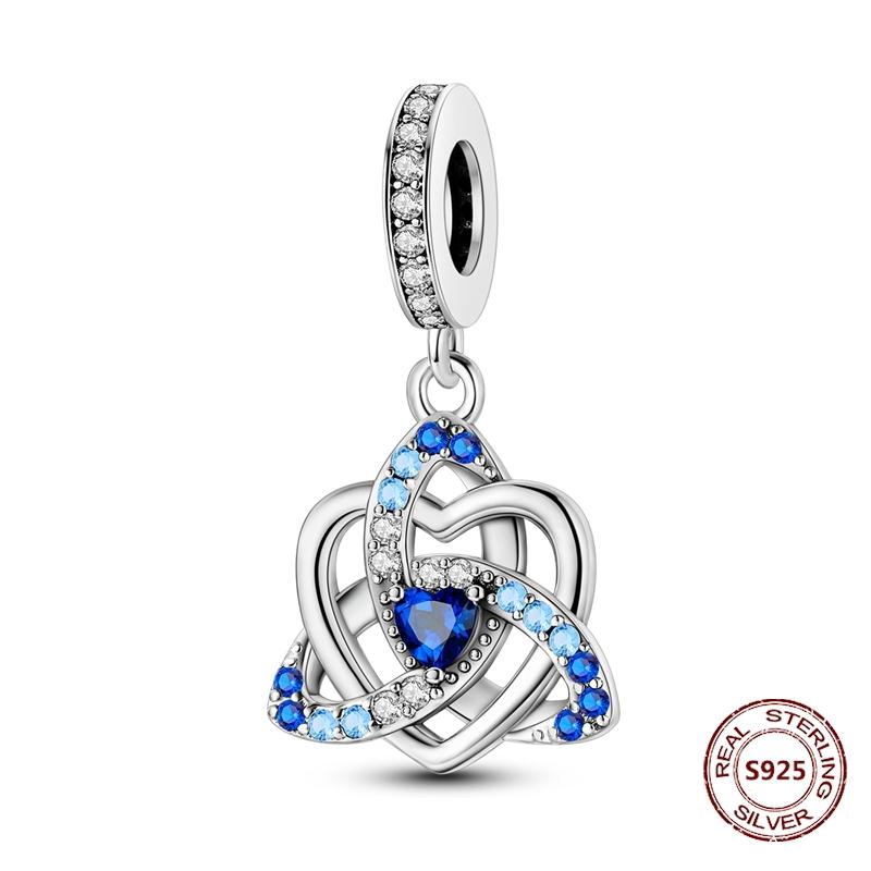 Duivelsogen Bedel 925 koper Originele Hand van Fatima Blauwe Zirkonia Kruis Blauwe Ogen Bedels Past Armband DIY Maken Zirkonia Cadeau