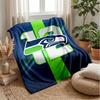 Seattle Seahawks flanell polár takaró Kényelmes meleg dobótakaró kanapéhoz, ágyhoz, utazáshoz Egész évszakos használatra