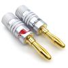 10Pcs Nakamichi Gold Plated Copper Speaker Banana Plug Male Connector