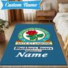 Custom Name Rovers Crest Print Rug Game Carpet, Floor Mat for Bedroom Living Room Entryway Rug, Home Decor Idea Gift for Christmas Birthday
