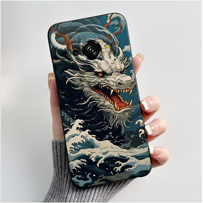 För Oukitel C59 Fodral Oukitel C59 Pro Skydd Lyxigt Sött Kärlekshäst Roligt Mönster Svart TPU Mjuk Silikon Skyddande Mobilskal