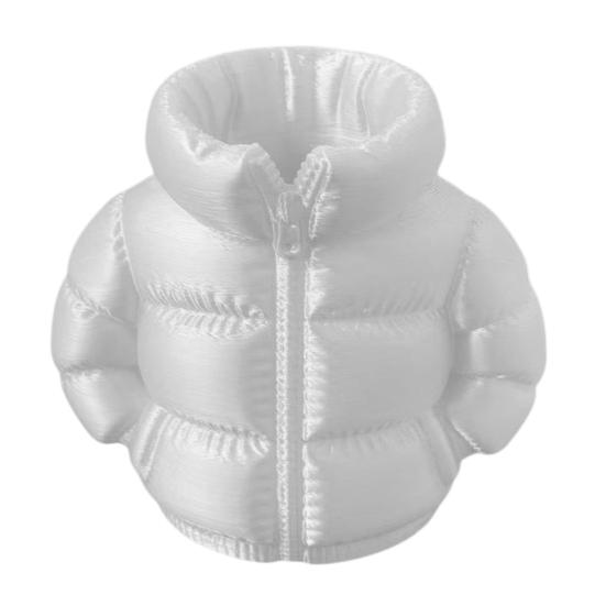 Pencil Case Down Jacket-Shaped Large Capacity Storage Organizer for Makeup Brushes And Stationery Creative Gift for Students Birthday Office Decor