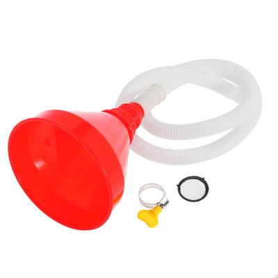 Wide Mouth Oil Funnel With 100Cm Long Hose Universal Fuel Funnel For Car Automotive Use Large Funnel For Kitchen Engine Gas Fluid Liquid With Mesh