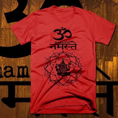 Buddhism T-Shirt Hindu Spiritual Yantra Hindu Ghandi Meditation Yoga Religion
