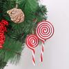 4Pcs Christmas Pendant Cute Lollipop Modeling Adornment Xmas Festival Decor for Home Window Tree Decoration Xmas Pendant