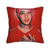 Lil Peep Pillowcase Printed Polyester Cushion Cover Decorative  Throw Pillow Case Cover Sofa Zippered 40X40cm