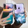 Meeressturm kleines Segelboot Für Samsung Galaxy A20 A20s 21s A22 A23 A24 A25 A26 A42 A90 A50 A55 52s A56 A70 A71 72 Glas Handyhülle