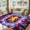 Aston Villa Voetbal Ontwerp Kristal Fluweel Tapijt Zacht Decoratief Matje voor Slaapkamer Entree