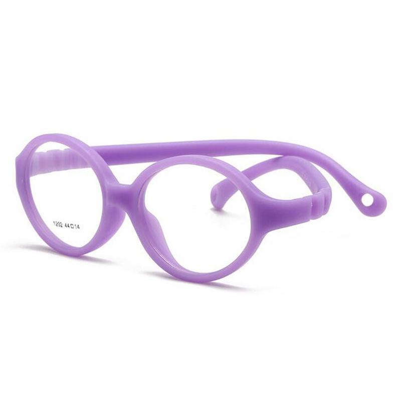 Safety Silicone Blue Light Blocking Kids Glasses Prescription -4.0 to 0 for Boys Girls Computer Use