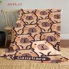 Adorable Capybara Patterns Blanket Soft and Comfortable Camping Trip Office Rest Blanket Air Conditioning Blanket Machine Washable