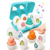 Montessori Zuordnungs-Sortierspielzeug mit Eier-Aufbewahrungsbox Intelligente Eier-Spiele Sorter Spielzeug Pädagogisches Lernspiel für Kinder Geschenke