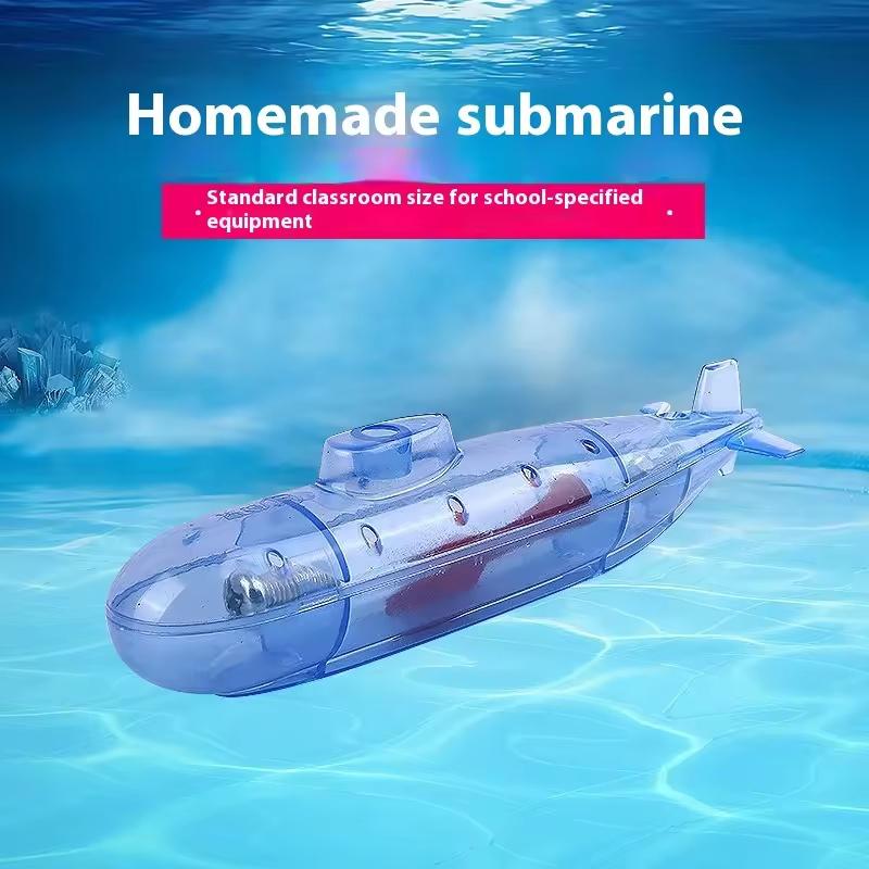 DIY Creative Submarine Ship Model Montessori Education Puzzle Learning Children Assemble Atmospheric Pressure Experiment