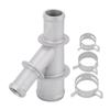 Universal Aluminum Cooling System Hose Fitting 47157 Coolant Hose Junction for Multiple Models Car SUV