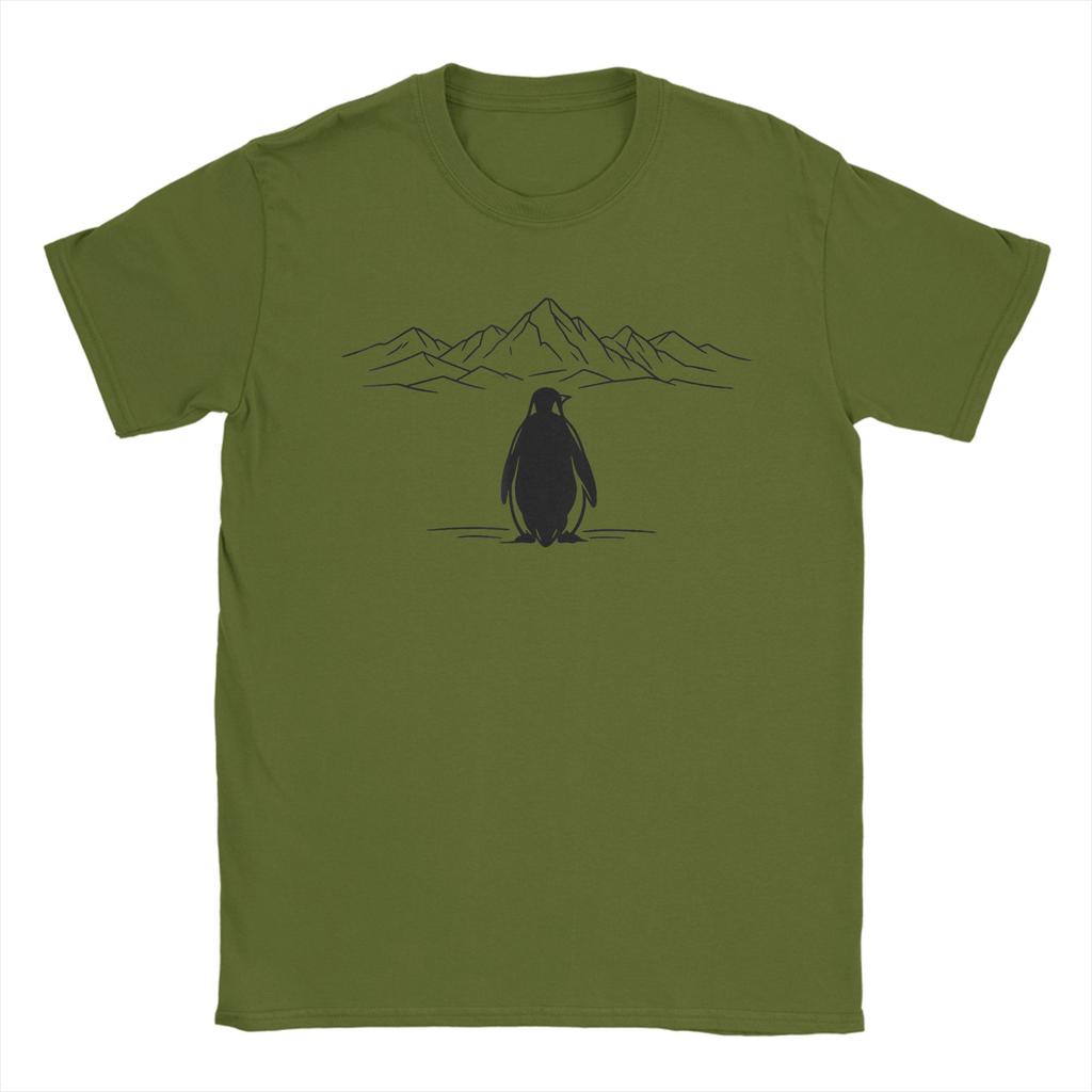 Penguin Meme But Why Mountains T Shirt Beach Trendy Cool T Shirts Unisex Cotton 5XL 6XL Clothing Short Sleeves Street Style Tshirt