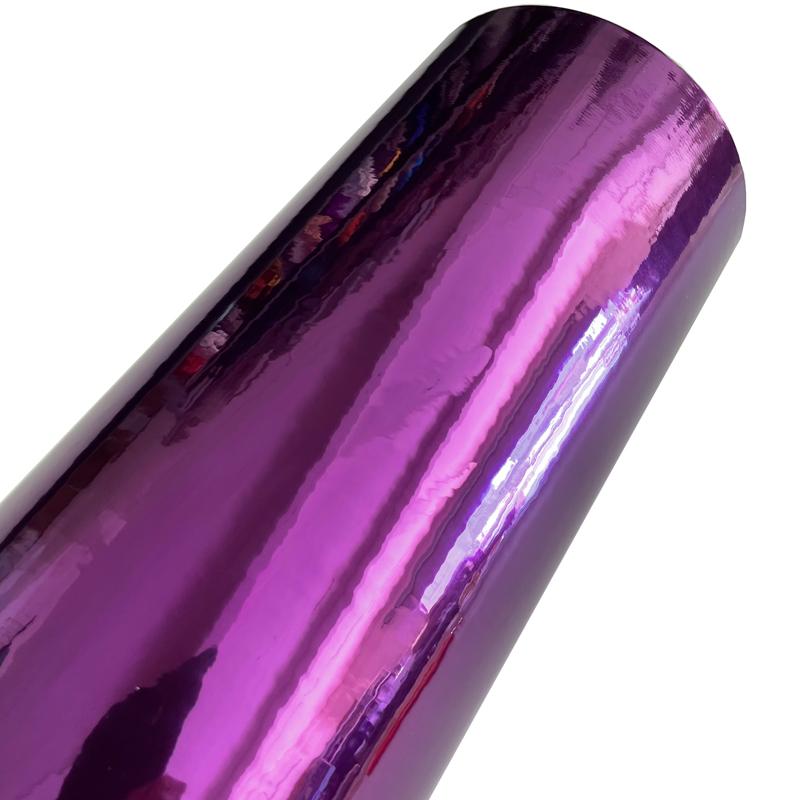 Folie Vinyl Crom Lucios Stretchabilă Mirror Wrap Film pentru Foliare Auto Rulou Autocolant Auto-Adeziv Cu Evacuare Aer Fără Bule
