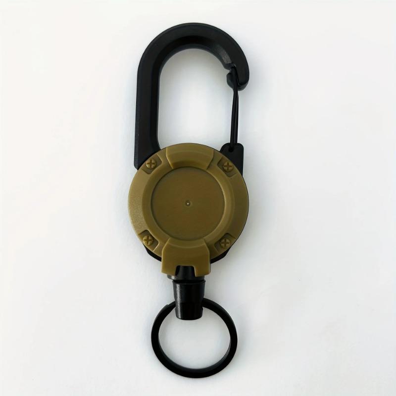 Extendable Retractable Holders Keychain Badge Reels Heavy Duty Clip With Carabiner Key Chain For Men Outdoor Bags