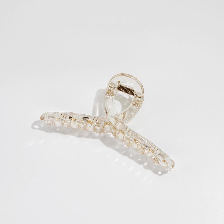 Ouyang Nana Style French Hairpin: Large Korean Shark Clip for Women