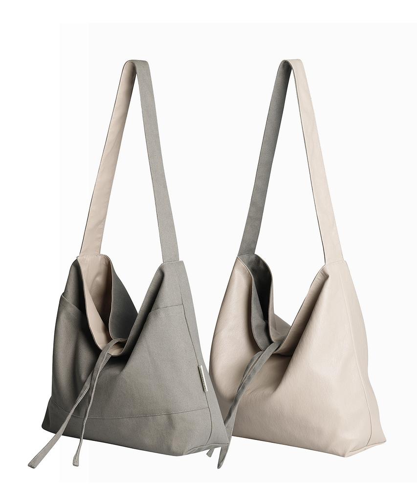 Socharming Plain Easy Leather Reversible Shoulder Bag - 4 Colors