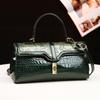 Bright Leather Women's Bag Flap Bag, Noble Printing Trend, Portable One Shoulder Multi Compartment Crossbody Bag, Mother's Bag