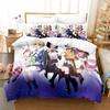 Juego de Ropa de Cama 3D Anime Idolmaster SideM Funda Nórdica Sábana Juego de Cama Impreso Funda de Almohada Cama Tamaño Completo Queen King Colcha Dormitorio