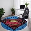 1 Stück Superhelden-Kostüm Büro Runder Teppich, Unter Bürostühlen Schlafzimmer Wohnzimmer Heimdekoration, Raumdeko, In Verschiedenen Größen Erhältlich