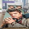 Elvis Presley Rock Star Portrait Print 3‑Pieces Duvet Cover Set Pop Music Bedding Bedroom Home Decor Without Pillow Core Comforter