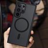 Mágneses Matt Áttetsző Páncél Ütésálló Tok Samsung Galaxy S25 S24 S23 S22 Ultra Plus-hoz Magsafe Töltéshez
