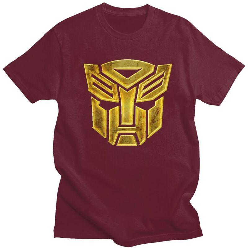 Custom Fashion Cartoon Autobot Transformers Car T Shirt Men ShortSleeve Tshirt Streetwear Tee Slim Fit Tshirts Gift