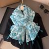 Autumn Viscose Cotton Scarf Aztec Paisley Floral Shawl Wraps Lady Thin Scarves Fashion Tassel Pashmina High Quality Foulard