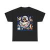 Unisex Adult T Shirt Cute Character Dancing Under Moon With Cute Forest Animals