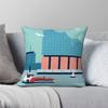 Hamburg Elbphilharmonie Travel Pillowcase Polyester Linen Velvet Pattern Zip Decor Throw Pillow Case Car Cushion Cover 45X45