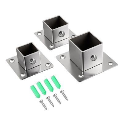 Universal Wall Mounted Pipe Bracket Heavy Duty Steel Construction Side Mount Flange Base Brackets For Closet Rod