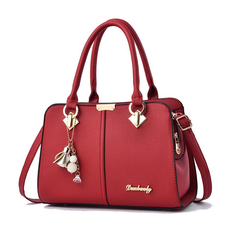 Handbag Bag New Trendy Shoulder Messenger Bag Fashionable and Versatile Middle-aged Women's Large-capacity Mother Bag Women's Bag