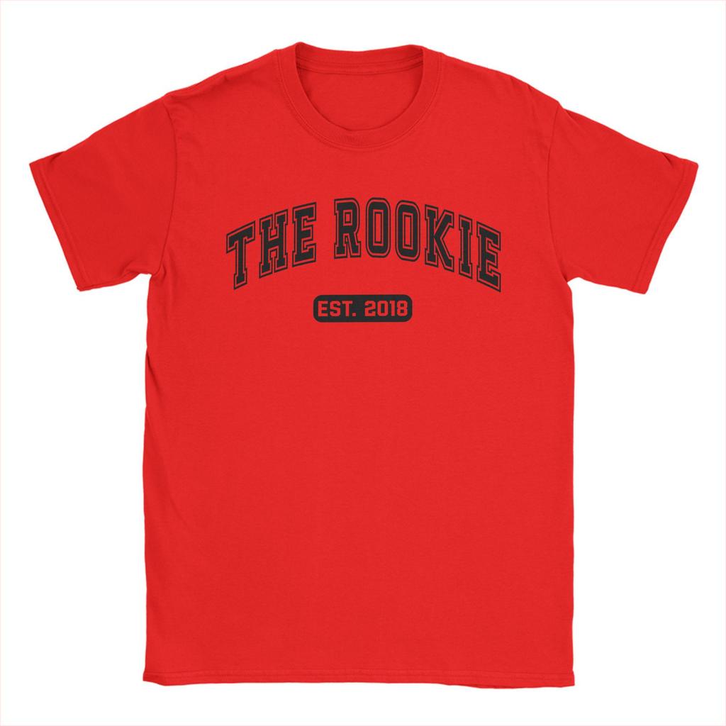 THE ROOKIE EST. 2018 TV Show T-Shirts Men Fun 100% Cotton Tees Crew Neck Short Sleeve T Shirt Gift Idea Tops