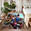 Anti‑Slip Crystal Velvet Floor Rug, Transformers Design Carpet for Indoor Living Bedroom Home Decoration