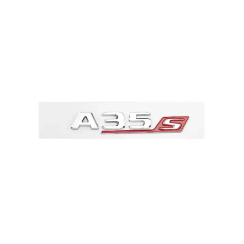3d ABS Red and Black S Logo A35S A45S Letter Badge Sticker Is Suitable for Mercedes-Benz A45S AMG W176 W177 Automotive Supplies. BN7