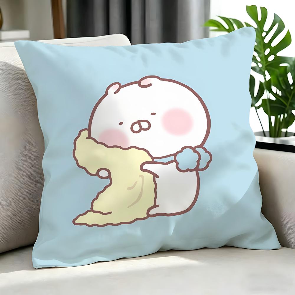 cute Usamaru Cushion Cover Cushion Cover Set 4Pcs 50x50 45x45 40x40 Pillowcase Decorative Sofa Home Decor