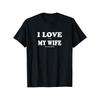 Lustiges T-Shirt Ich liebe es, wenn meine Frau mich zum Angeln gehen lässt Spruch Kreativ Bedrucktes Kurzarm Damen T-Shirt Kleidung
