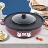 2200W 2 In 1 Electric Smokeless Grill and Hot Pot BBQ Grill Shabu Pot 110V Multifunction Portable Split Pot Barbecue Pan