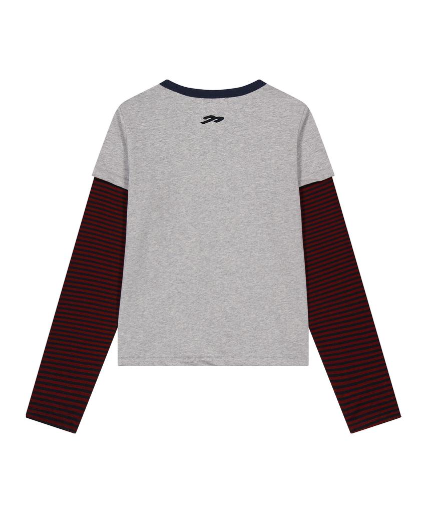 Tansanmageunesyum Juyoung X Tansan Cat Layered Long Sleeve (Gray)