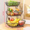 3 Tier Fruit Basket Bowl Kitchen Organizer Space Saver Stand Large Capacity Countertop Vegetables