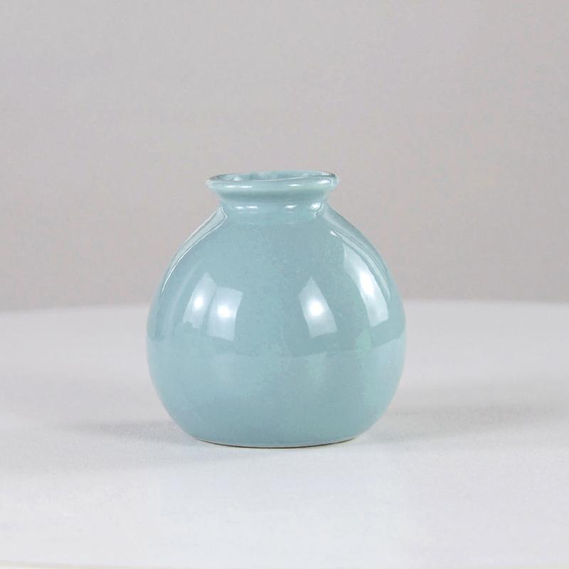 Vaso de cerâmica para flores, vasos hidropônicos nórdicos para decoração de sala de estar, mini vasos de flores, vasos de garrafas brancas, ornamento de mesa